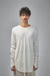 Thom Krom Slim Fit Viscose Stretch Long-sleeve T-shirt In White