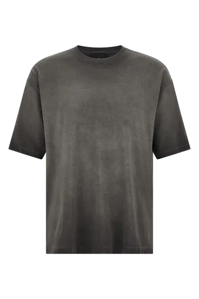 Thom Krom Cold-dyed Logo-embroidered T-shirt In Gray