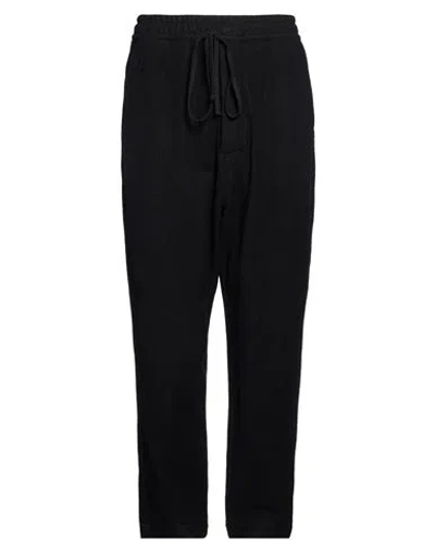 Thom Krom Man Pants Black Size Xl Wool In Animal Print