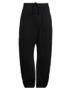 Thom Krom Man Pants Black Size Xl Wool In Animal Print