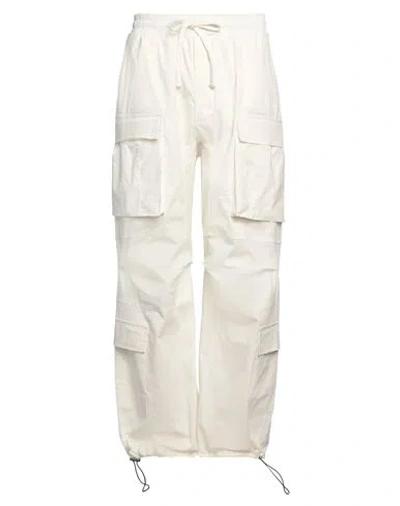 Thom Krom Man Pants Cream Size Xl Cotton, Elastane In White