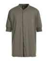 Thom Krom Man Shirt Military Green Size Xxl Cotton, Modal, Elastane In Green