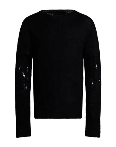 Thom Krom Man Sweater Black Size L Alpaca Wool, Polyamide