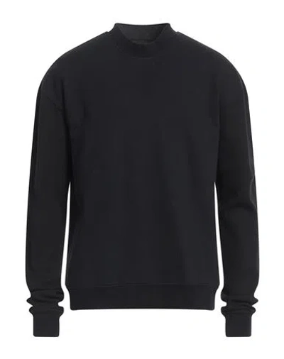 Thom Krom Man Sweatshirt Black Size Xl Cotton, Elastane In Blue