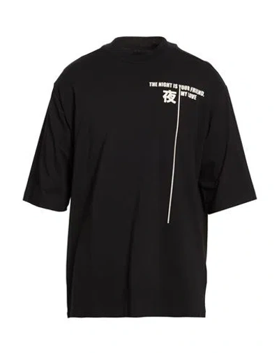 Thom Krom Man T-shirt Black Size L Cotton, Modal, Elastane