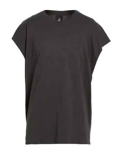 Thom Krom Man T-shirt Charcoal Size L Cotton In Gray