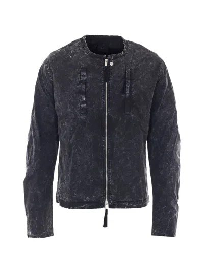 Thom Krom Marble-effect Jacket In Black