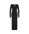Thom Krom Maxi Dress With V-neck In Black
