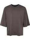 Thom Krom Men Oversized T-shirt In Gray