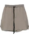 Thom Krom Textured Ash Grey Cotton Bermuda Shorts In Grey