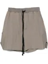 Thom Krom Textured Ash Grey Cotton Bermuda Shorts In Grey