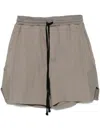 Thom Krom Textured Ash Grey Cotton Bermuda Shorts In Rock