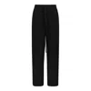Thom Krom Metallised Cotton Trousers In Black