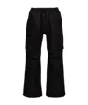 Thom Krom Mid-rise Flared Cargo Trousers In Black