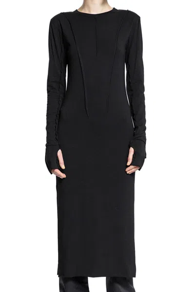 Thom Krom Seam-detail Midi Dress In Black
