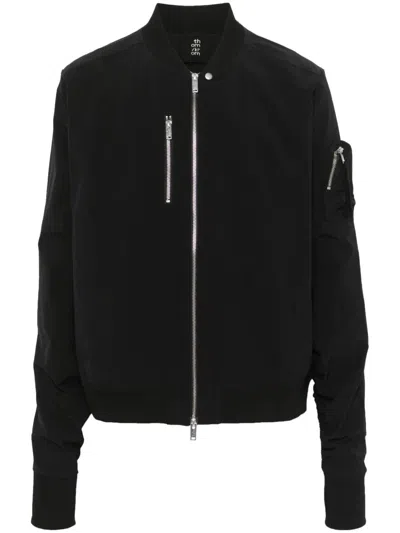 THOM KROM MEN JACKET FULL ZIP,MSJ662 BLACK