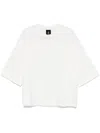 THOM KROM MEN OVERSIZED T-SHIRT,MTS852 OFF WHITE