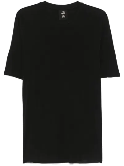 THOM KROM MEN REGULAR T-SHIRT BY THOM KROM,MTS866 BLACK
