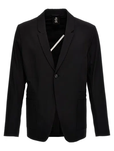 Thom Krom Long-sleeved Single-breasted Blazer In Black