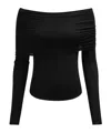 Thom Krom Off-shoulder Longsleeve In Black