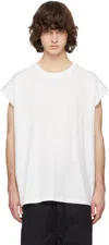 Thom Krom Oversized Sleeveless T-shirt In White