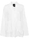 Thom Krom Open-front Lightweight Jacket In White