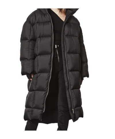 Thom Krom Oversized Fit Quilted Nylon Puffer Coat In Black