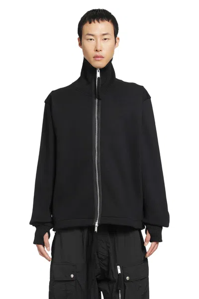 Thom Krom Oversized High Neck Sweatshirt In Black
