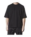 Thom Krom Oversized Patched Print Cotton-modal Stretch Jersey T-shirt In Black