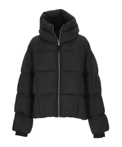 Thom Krom Padded Hooded Jacket In Black