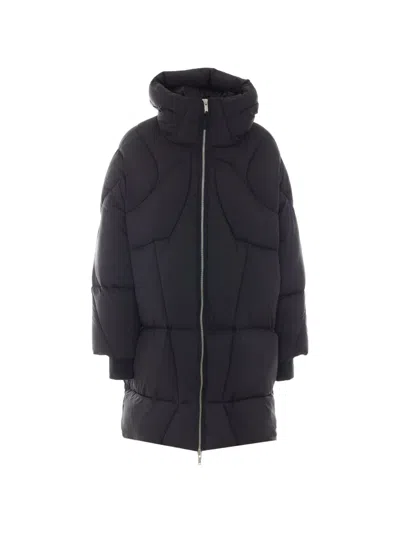 Thom Krom Padded Hooded Parka In Black
