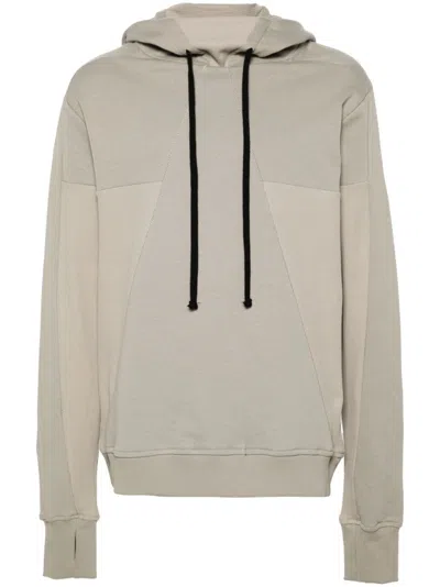Thom Krom Panelled-design Hoodie In Neutrals