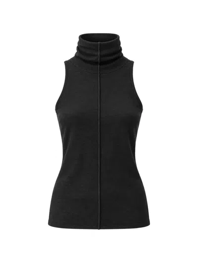 Thom Krom Panelled High-neck Top In Black