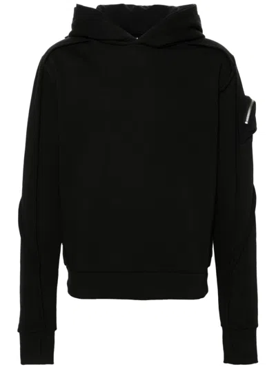 Thom Krom Panelled Hoodie In Black