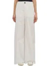 Thom Krom Pantalone Ampio In Cotone In White