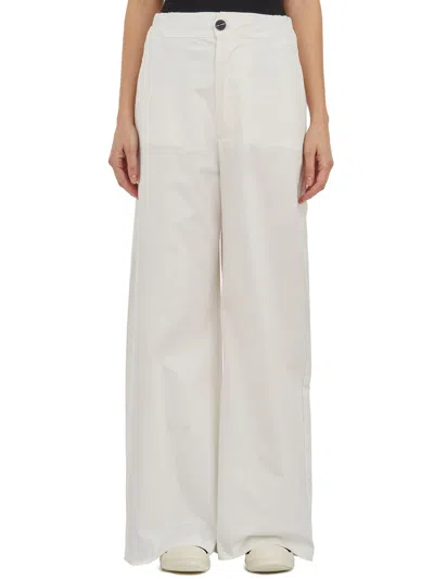 Thom Krom Pantalone Ampio In Cotone In White