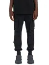 Thom Krom Cargo Pocket Elasticated Trousers In Black