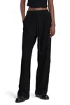 Thom Krom Pantaloni Di Lana A Gamba Larga In Black