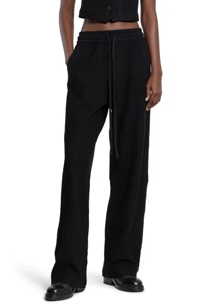Thom Krom Pantaloni Di Lana A Gamba Larga In Black
