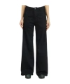 Thom Krom Pantaloni In Denim Gamba Larga In Black
