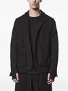 Thom Krom Patch Pocket Wool Jacket In Black