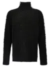 Thom Krom Blackwhite Plain Stitching Sweater In Multicolor