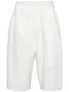 Thom Krom Pleat-detail Tailored Shorts In Weiss