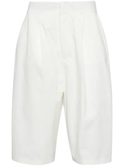 Thom Krom Pleat-detail Tailored Shorts In Weiss