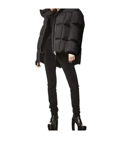 Thom Krom Quilted Zip-front Coat In Brown