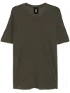 Thom Krom Raw-cut-edge T-shirt In Green