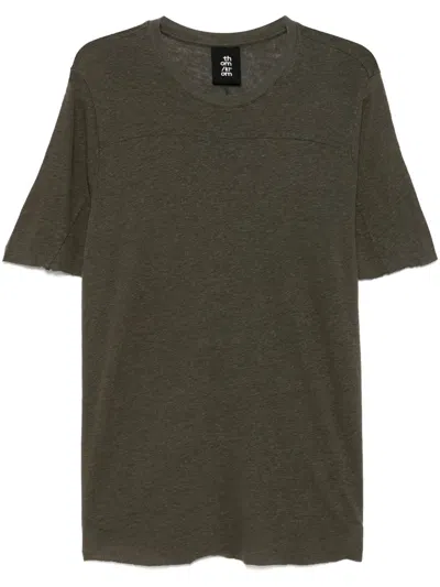 Thom Krom Raw-cut-edge T-shirt In Green