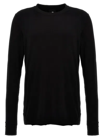 Thom Krom Raw Cut Hem T-shirt In Black