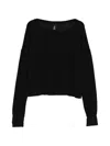 Thom Krom 언피니시드 에지 스웨터 In Black