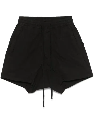 Thom Krom Relaxed Fit Black Bermuda Shorts With Drawstring